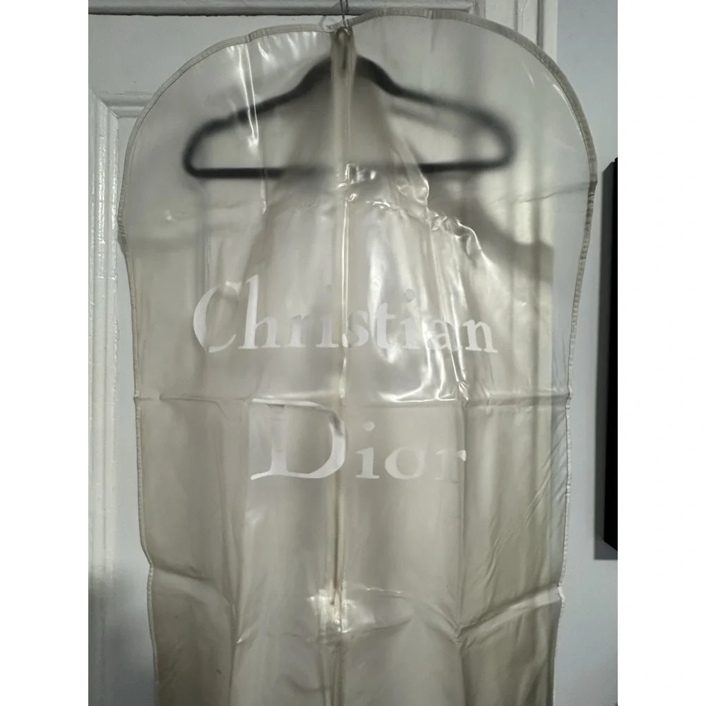 Christian Dior Garment Bag Clear Vintage Authentic